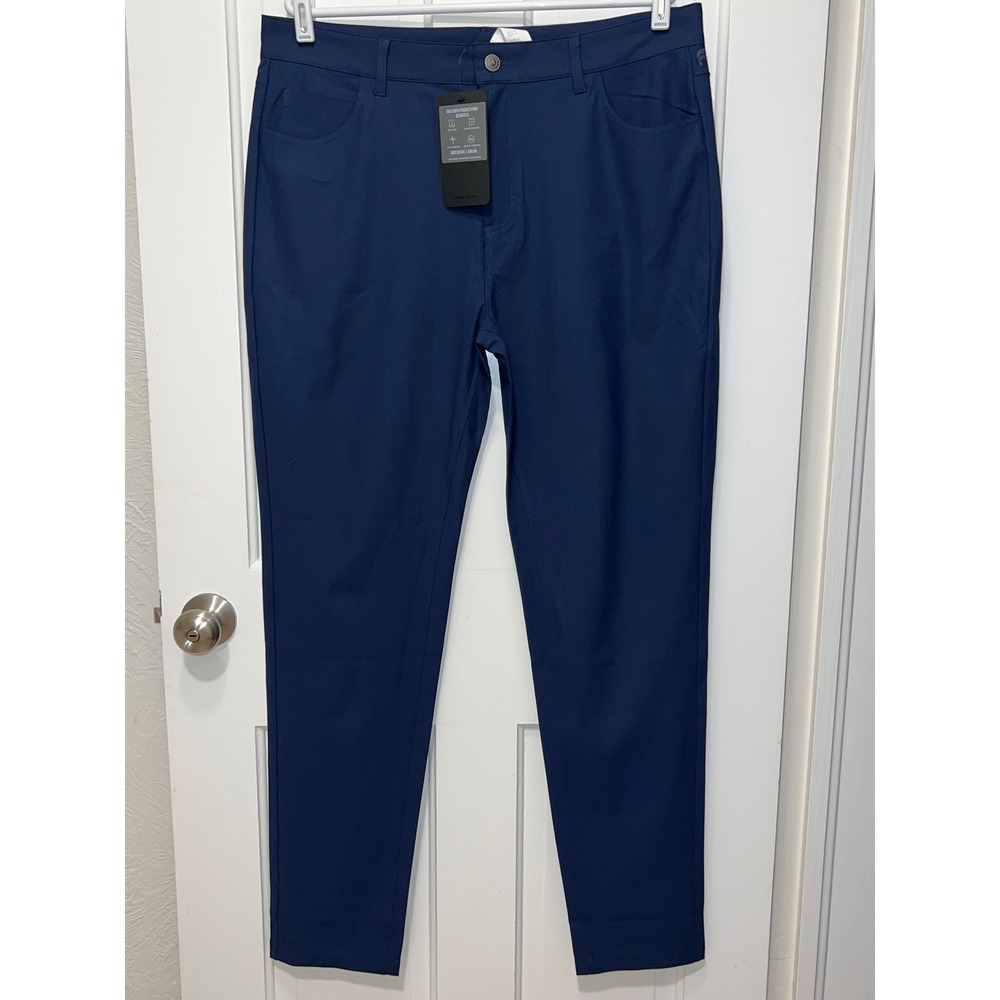 NEW Fabletics The Don 5 Pocket Pant Slim Fit Navy 36x34 PT2459389-4846-36034
